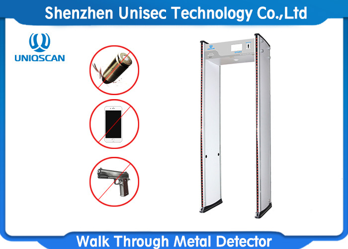 China 18 Zone Light Portable Metal Detector For Bar / School / Metro Station wholesale