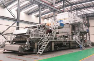 China 200T / D Corrugated Fluting Kraft Paper Machine 3800mm Jumbo Roll Production Line wholesale