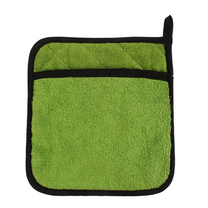 China Thicken Cotton Terry Cloth Coaster Hot Pad Holders Heat Resistant Kitchen Baking wholesale