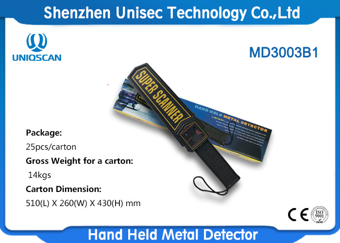 China High Sentivity IP31 Hand Held Metal Detector Wand For Security Checking wholesale