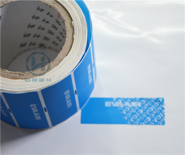 China Clear Bronzing Self Adhesive Security Labels Professional Design For Cosmetic wholesale