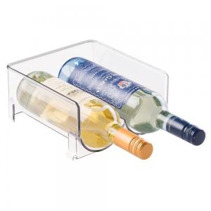 China Plastic Acrylic Wine Bottle Holder Impact Resistance For Kitchen Countertops Stackable wholesale