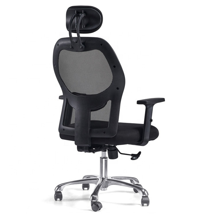 China PU Pad High Back Executive Chair With Headrest 320mm Alu Base wholesale
