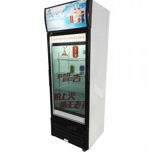 China Commercial Lg Transparent Lcd Screen Refrigerator With Freezer Single Media Player wholesale