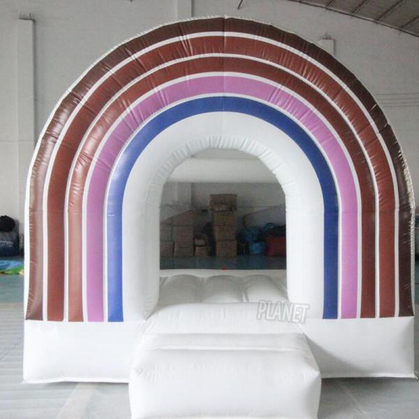 Party Rainbow Bouncy House Inflatable Jumping Bouncer PVC Bounce Castle
