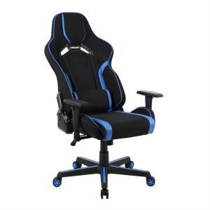 China PU Width 27'' Blue Black Gaming Chair Nylon Base NO Fold wholesale