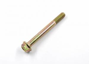 China Yellow Zinc Plated ASME Grade 5 Hex Flange Head Bolt Used in Construction Fields wholesale