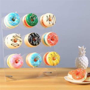 China Clear Handmade Acrylic donut holder stand For Cake Shop Wedding Party wholesale