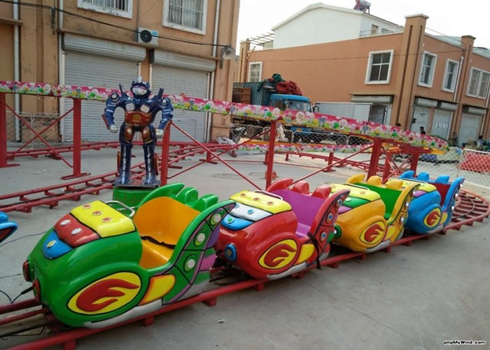 China Space Shuttle Shape Kiddie Roller Coaster Marked With Modern Interchange Track wholesale