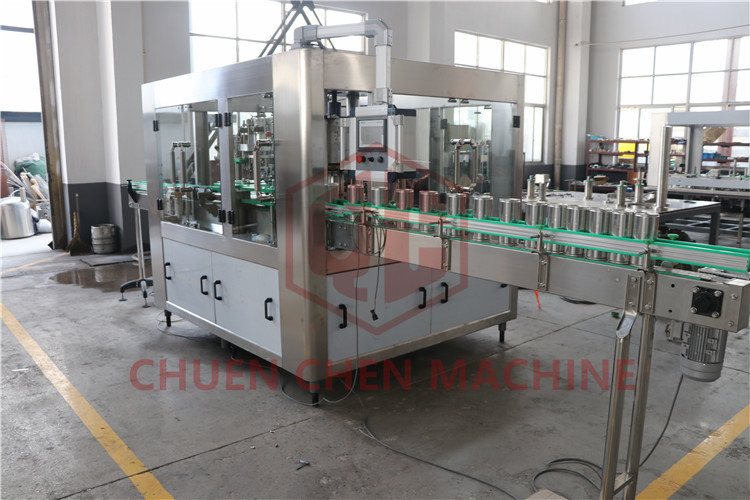 China Counter Pressure Juice Beverage Filling Line Commercial Beer Canning Equipment wholesale