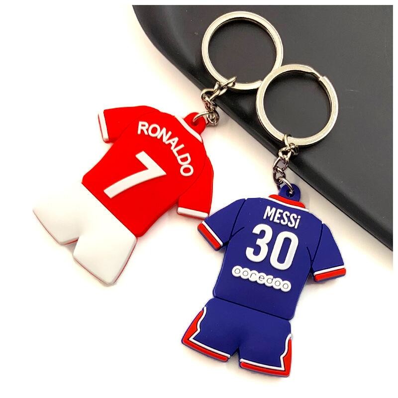 China PMS Color PVC Key Chain Pendant Custom Size Football Jersey Type wholesale
