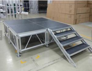 China Adjustable Folding Aluminum Platform / Round Stage Platform 750kg/Sqm wholesale