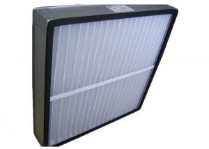 China Polyester Media Deep Pleated Panel Air Filters Home With Metal Frame wholesale