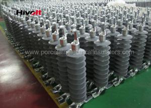 China 46KV Horizontal Composite Line Post Insulator With Clamp Top And Gain Base wholesale