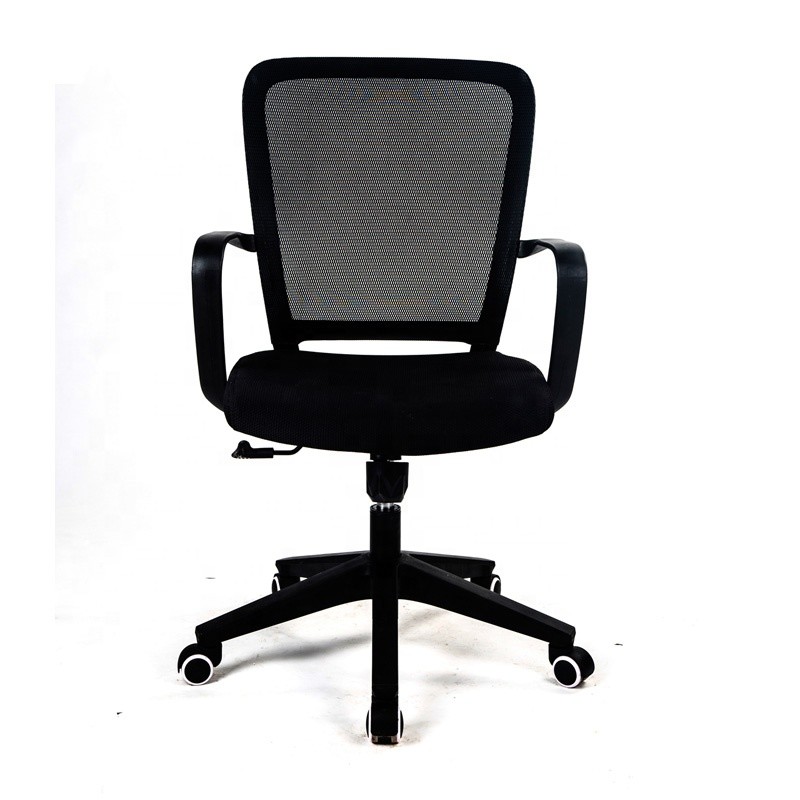 China Black Frame PP Fiber Mid Back Mesh Computer Chair Nylon Feet wholesale