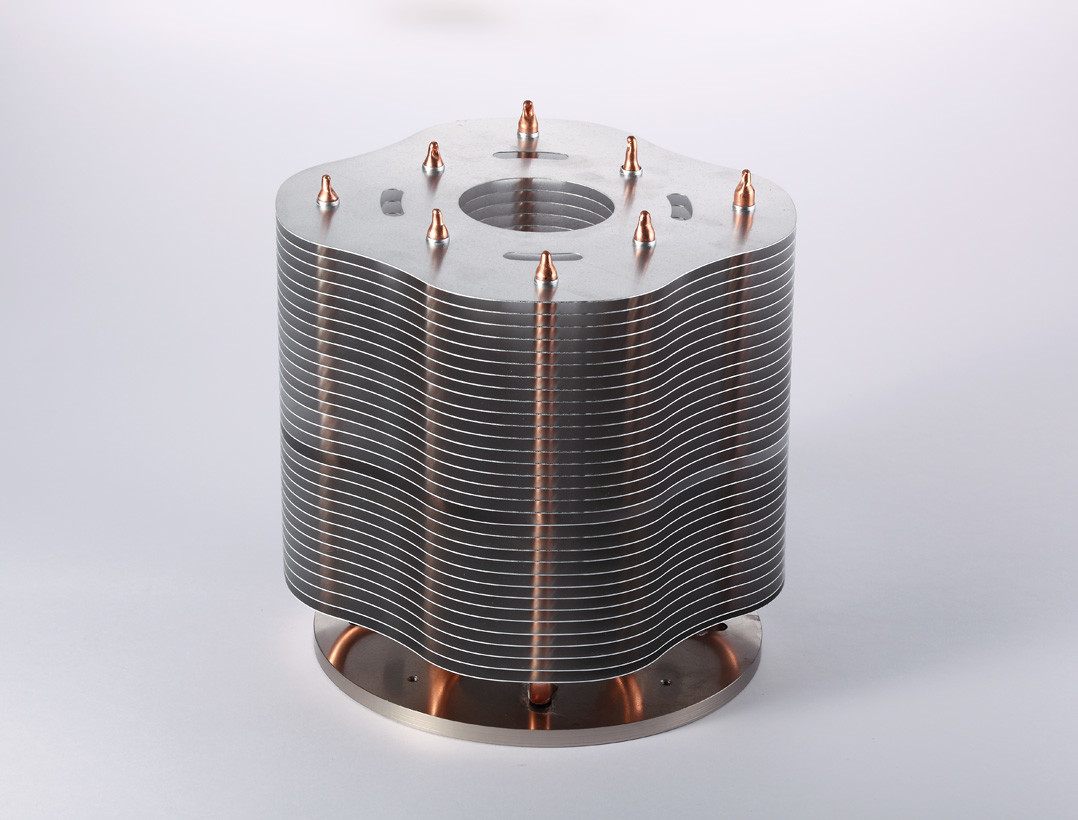 China Anti Anodizing Copper Heat Pipe Heatsink High Power With Aluminum Plate wholesale