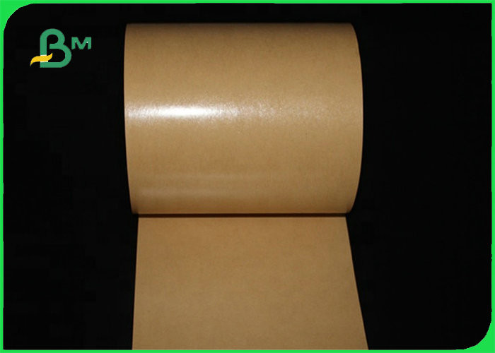 China FDA Greaseproof PE Coated Brown Kraft Paper For Tray Package 300gsm 350gsm wholesale