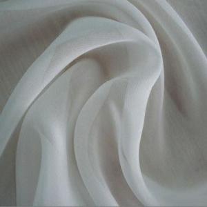 Rayon fabric, chiffon, made of 29% silk and 