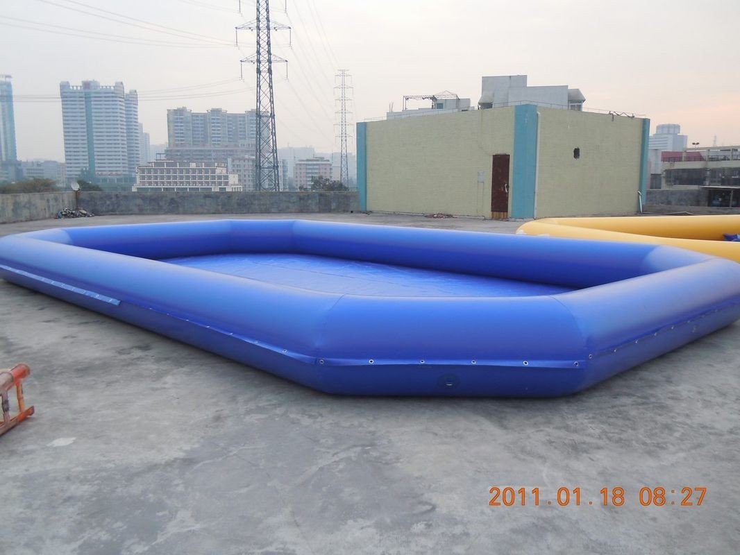 China Amusement PVC tarpaulin Inflatable water pool 0.6mm - 0.9mm for Summer Aqua Theme Park wholesale