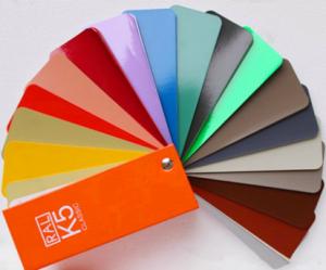 China Ral K5 Paint Color Cards / Chart Paperboard Material Folded Leaflet Binding wholesale