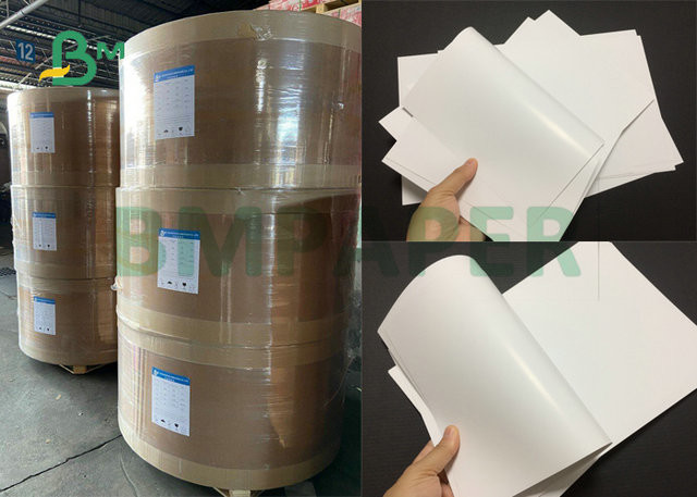 China A1 157gsm 200gsm White Color Glossy Coated Printing Paper For Company Catalog wholesale