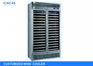 China Silent Compressor Wine Cooler Blue LED Display High Efficient Evaporator wholesale