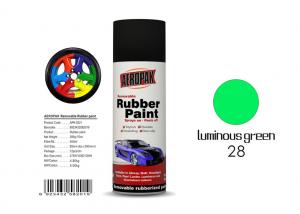 China Luminous Green Color Rubber Coat Spray Paint Mixture MSDS Certification APK-8201-27 wholesale