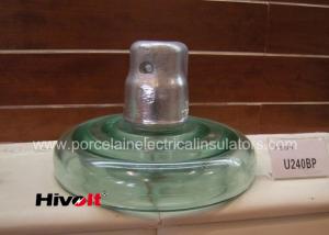 China HIVOLT Light Green Color Toughened Glass Insulator For Transmission Lines wholesale