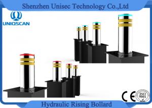 China Anti-terrorist 304 stainless steel Hydralic Rising Bollard with LED lighted wholesale