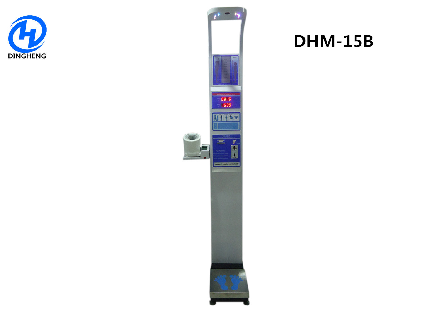 China DHM-15B Blood Pressure Meter With coin machine Height and Weight Health Scale digital body weight scale wholesale