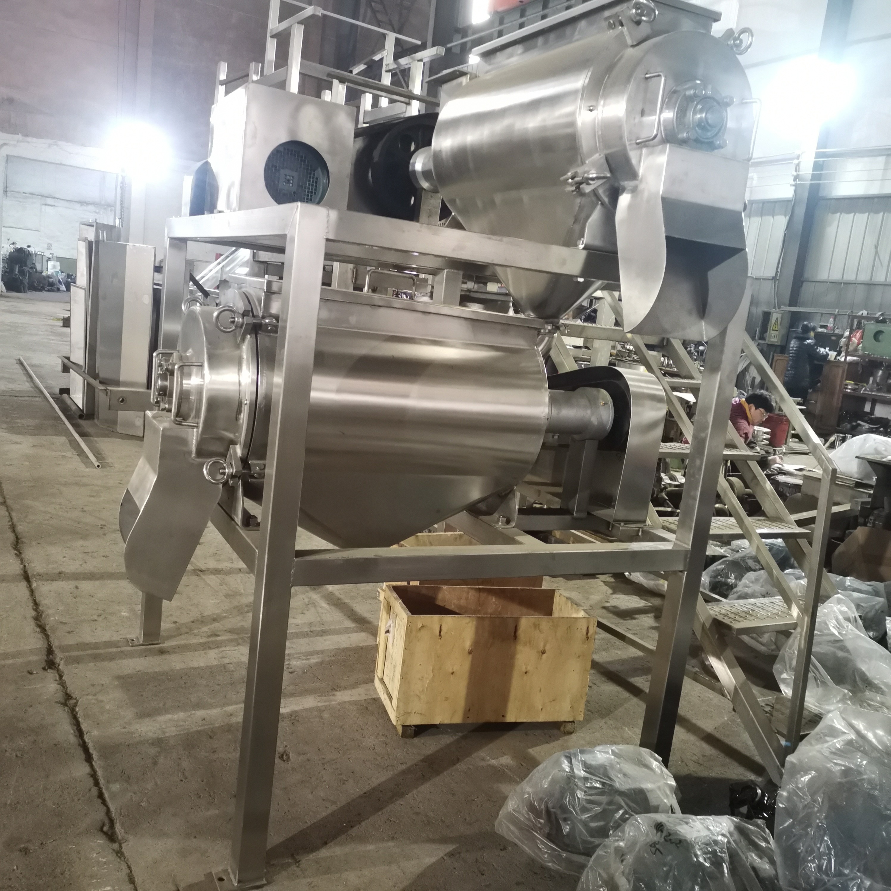 China Dual Channel 3T/H Pitaya Deseed Pulping Machine SUS304 Material wholesale