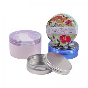 China Dia 39mm-100mm Professional Metal Aluminium Tin Box Cream Jars Cosmetic Packaging wholesale