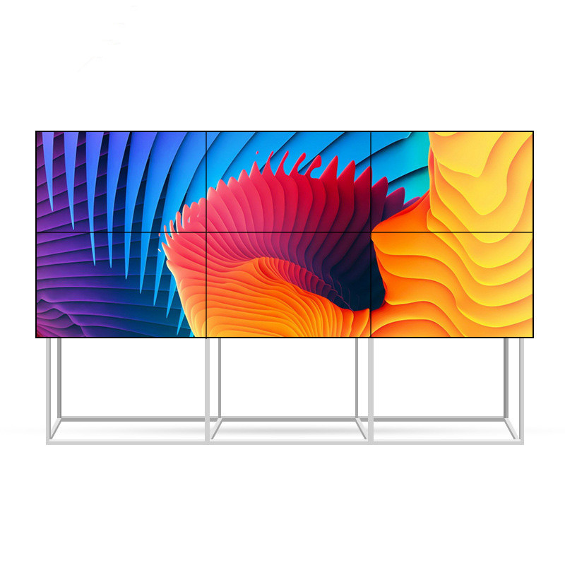 China 3x3 2x2 4k Video Wall With Floor Stand Bracket 55'' Low Power Consumption wholesale