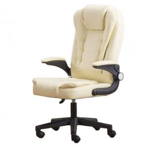 China Office Revolving 50mm PU Castors PVC Leather Chair 280mm Nylon Base wholesale