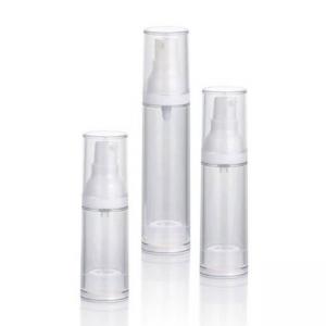 China AS Airless Pump Bottle 15ml 30ml 50ml With PS Cap for Cream Dispensing on sale