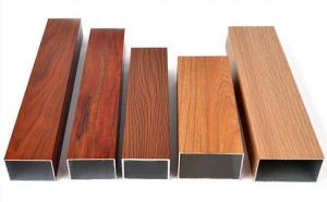 China Wood Grain Aluminum Door Profile wholesale