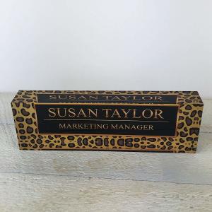 China Personalized Acrylic Desk Name Plate No Breakage With Engraving Logo wholesale