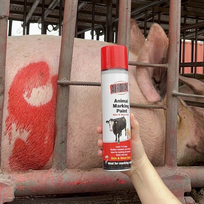 China Aeropak Long Lasting Livestock Marking Paint Marker Paint For Cattle And Pigs wholesale