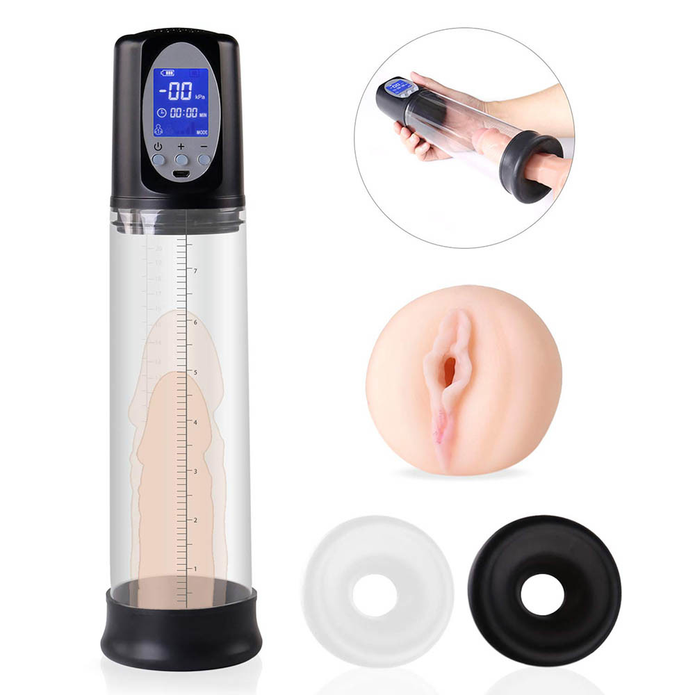 China Silicone ABS Automatic Penis Vacuum Pump USB Charging Enlargement wholesale