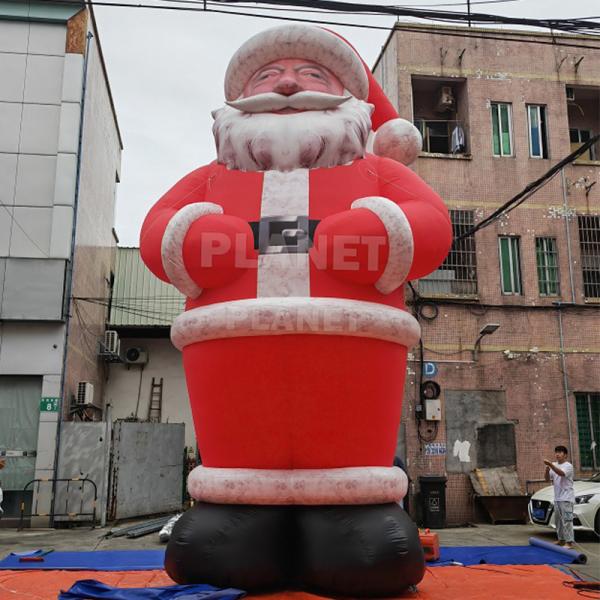 25ft Outdoor Event Inflatable Santa Claus Christmas Cartoon Character For Decoration