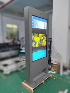China Ultra Slim 4K FHD Outdoor Touch Screen Kiosk Floor Standing 65 Inch LCD Display wholesale