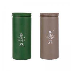 China 15ML To 250ML Green Round Aluminum Canisters Embossed Logo Empty Coffee Can wholesale
