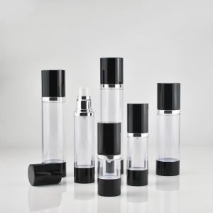 China BPA Free DIY Clear Round 60ml Pump Airless Bottles For Cosmetic wholesale
