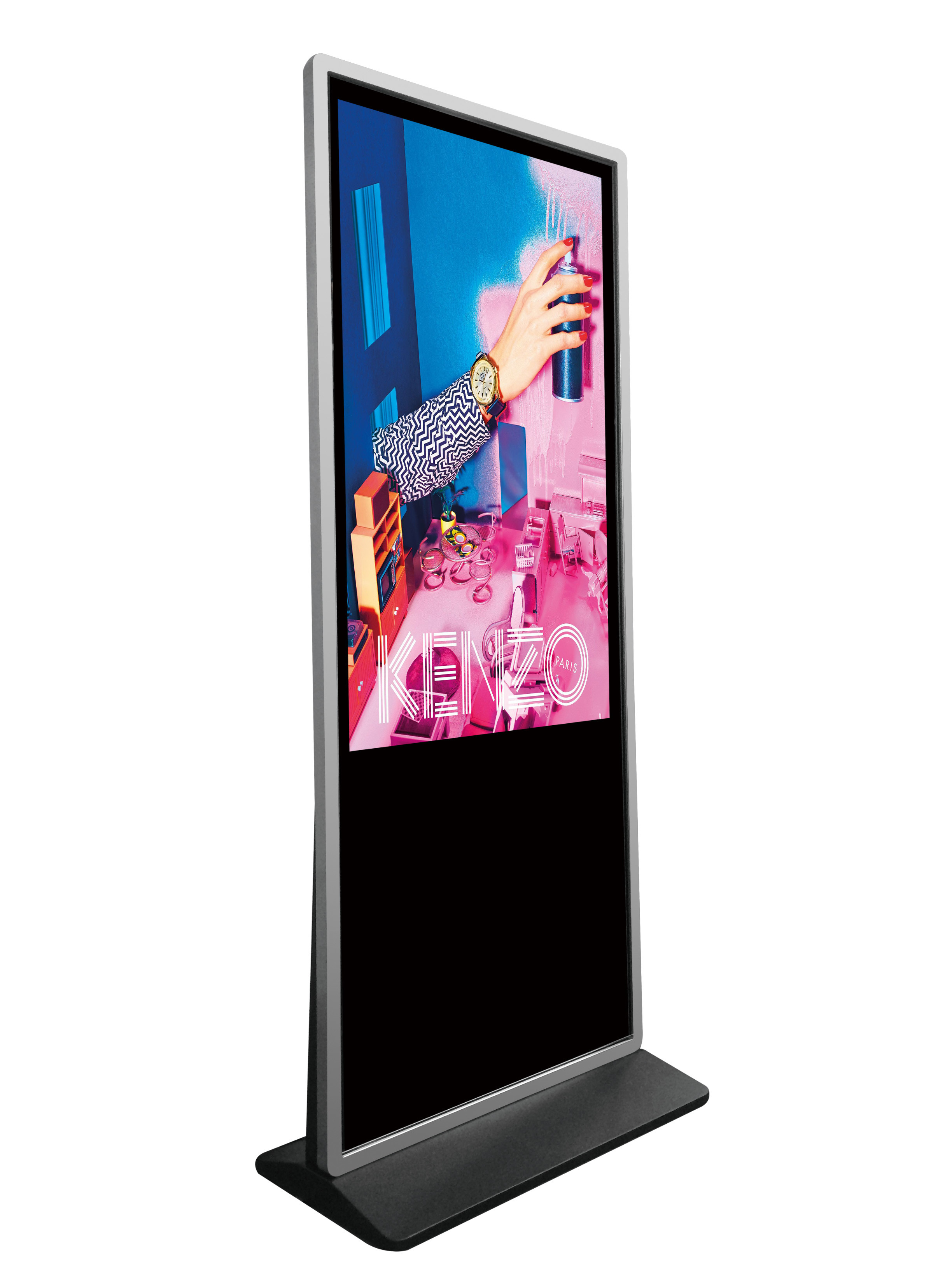 China 43 Inch Floor Stand All In One Digital Signage With Infared Touch Screen wholesale
