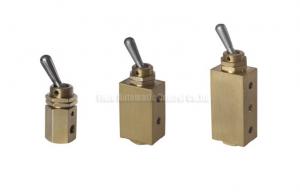 China Miniature Two Position Five Way Manual Directional Control Brass Hand Toggle Valve wholesale