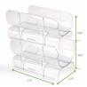 Buy cheap Double Wine Acrylic Bottle Rack Table Top Clear Lucite Display from wholesalers