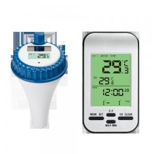 China Solar Panel Charges Batteries Digital Water Temperature Monitoring Wireless Aquaculture Instant Read Thermometer wholesale