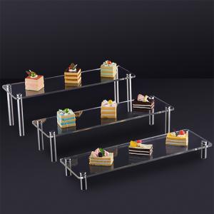 China RoHS Certificated 3 Tiers Acrylic Dessert Display wholesale