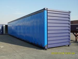 China Waterproof Vinyl polyester tarpaulin side curtain / blue dump truck tarps 20x20 wholesale