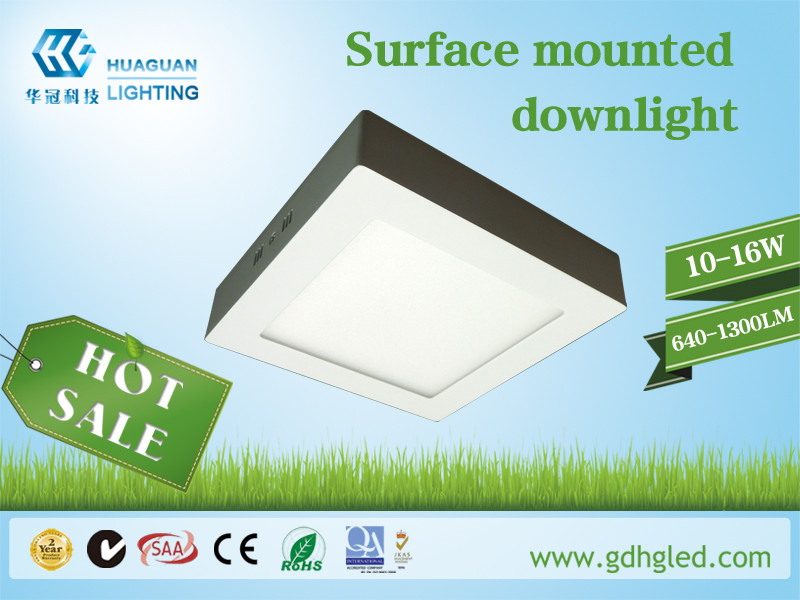 China Energy Saving Surface Mounted LED Downlight , Home LED Square Downlight wholesale